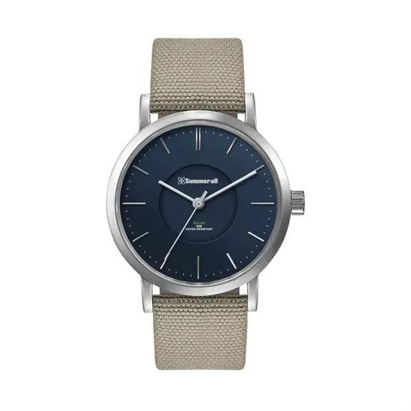 39MM, SS, SILVER CASE, 3-HAND "SOLAR" MVT... from ASI 67866 Logomark/Valumark