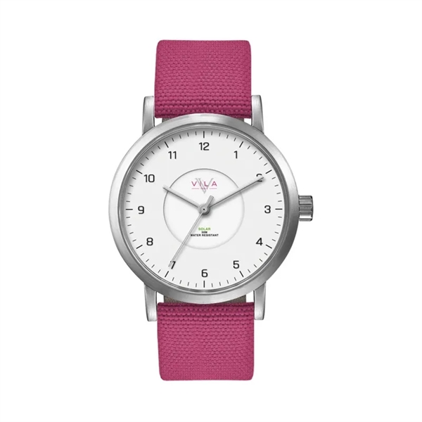 39MM, SS, SILVER CASE, 3-HAND "SOLAR" MVT... from ASI 67866 Logomark/Valumark