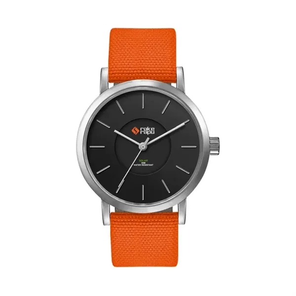 39MM, SS, SILVER CASE, 3-HAND "SOLAR" MVT... from ASI 67866 Logomark/Valumark