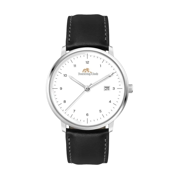 39MM SS SILVER CASE, 3-HAND MVT, DTE... from ASI 67866 Logomark/Valumark