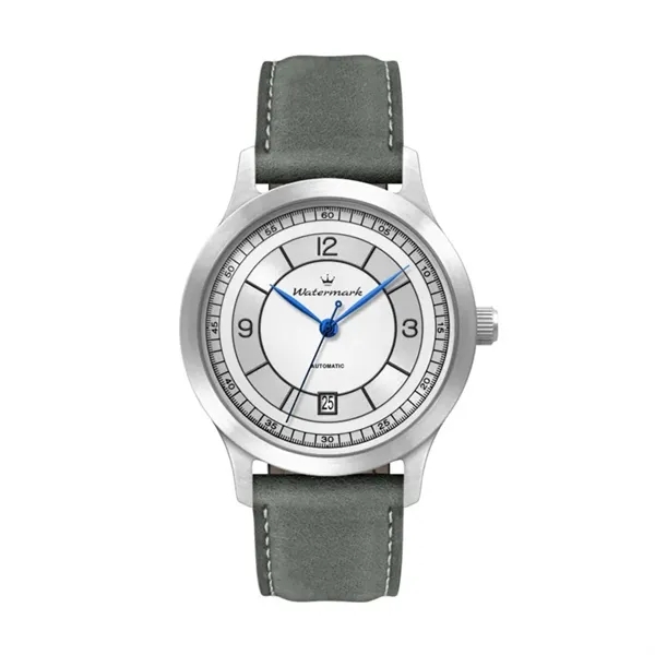 40MM, SS, SILVER CASE, "AUTOMATIC" MVT, DTE... from ASI 67866 Logomark/Valumark