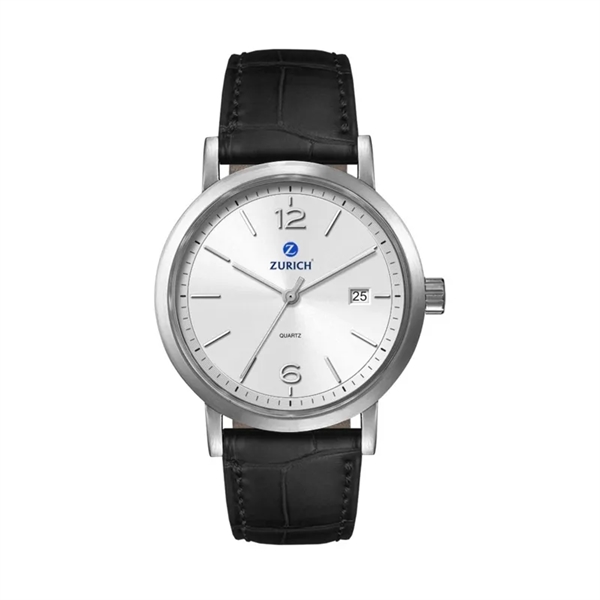 39MM, SS, SILVER CASE, 3-HAND MVT, DTE... from ASI 67866 Logomark/Valumark