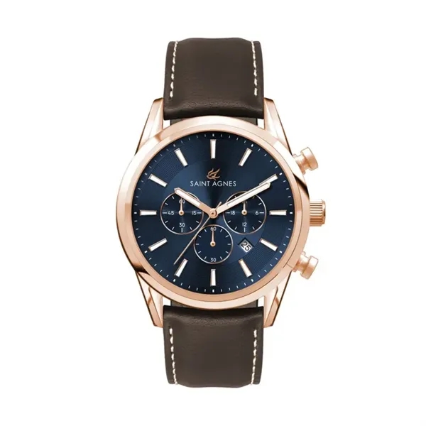 42MM, SS, RG CASE, CHRONO MVT, DTE... from ASI 67866 Logomark/Valumark