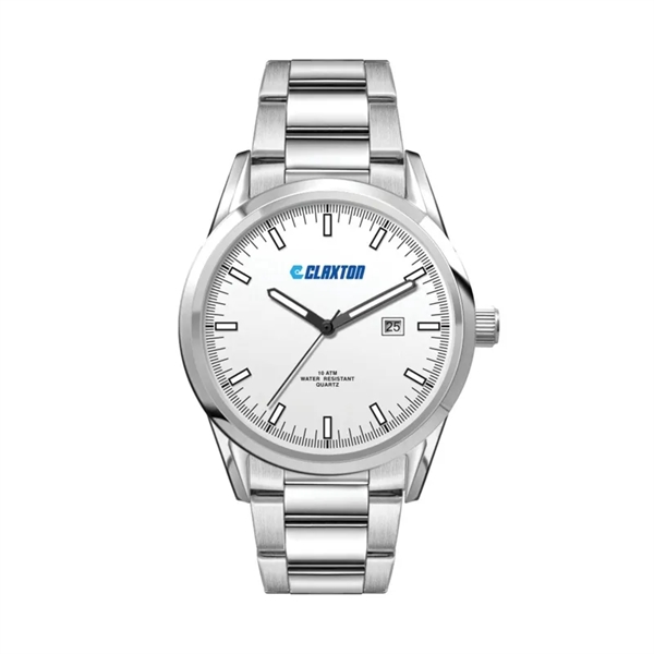 42MM SS, SILVER CASE, 3-HAND MVT, DTE... from ASI 67866 Logomark/Valumark