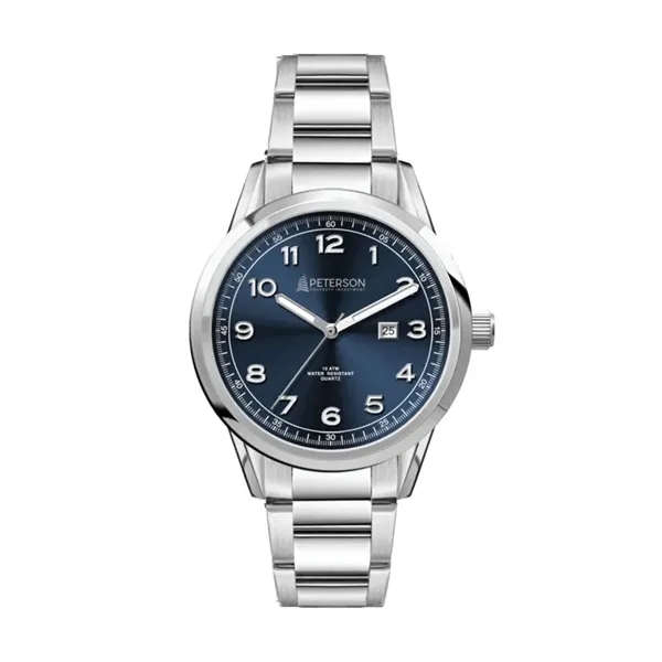 34MM SS, SILVER CASE, 3-HAND MVT, DTE... from ASI 67866 Logomark/Valumark