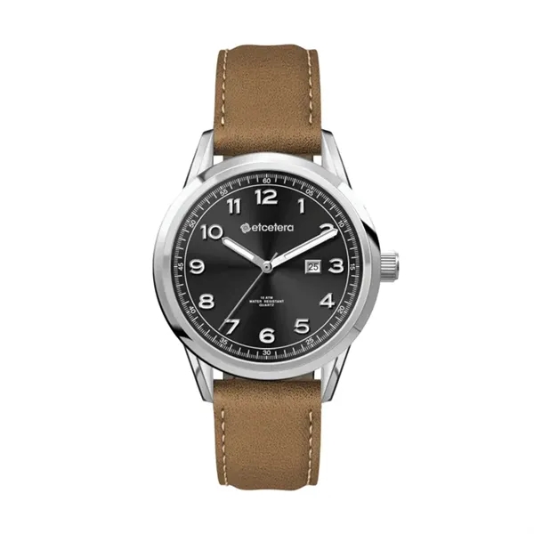 34MM SS, SILVER CASE, 3-HAND MVT, DTE... from ASI 67866 Logomark/Valumark