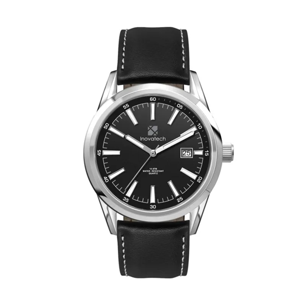 42MM SS, SILVER CASE, 3-HAND MVT, DTE... from ASI 67866 Logomark/Valumark