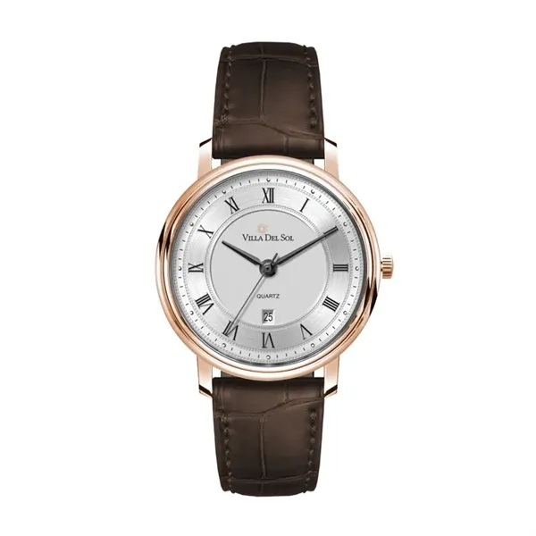 32MM, SS, RG CASE, 3-HAND MVT, DTE... from ASI 67866 Logomark/Valumark