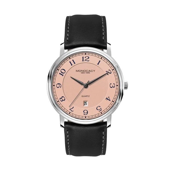 40MM,SS, SILVER CASE, 3-HAND MVT, DTE... from ASI 67866 Logomark/Valumark