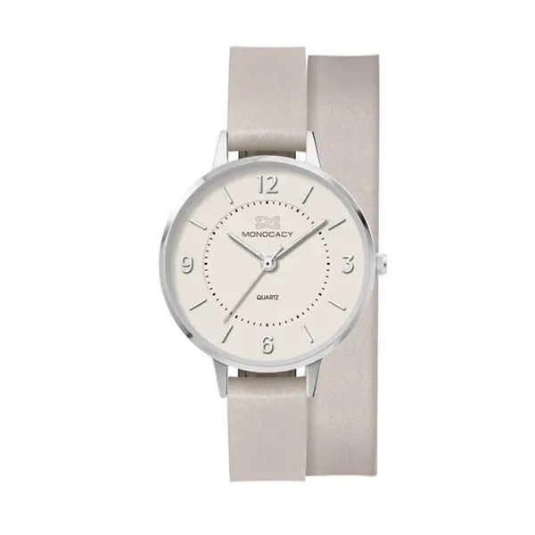 34MM, SILVER METAL CASE, 3-HAND MVT... from ASI 67866 Logomark/Valumark