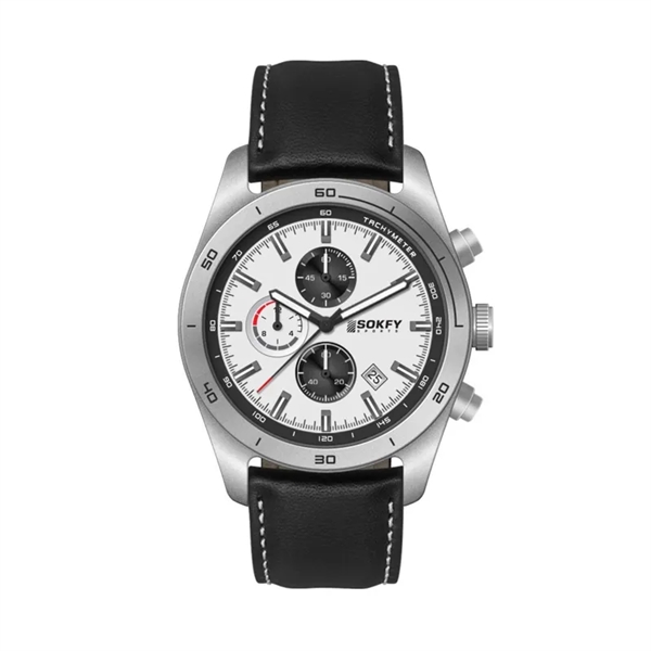 42MM, SS, SILVER CASE, CHRONO MVT, DTE... from ASI 67866 Logomark/Valumark