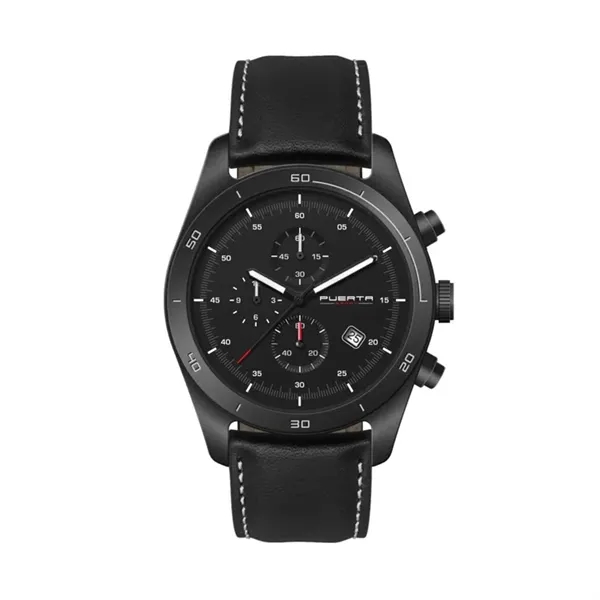 42MM, SS, BLACK CASE, CHRONO MVT, DTE... from ASI 67866 Logomark/Valumark