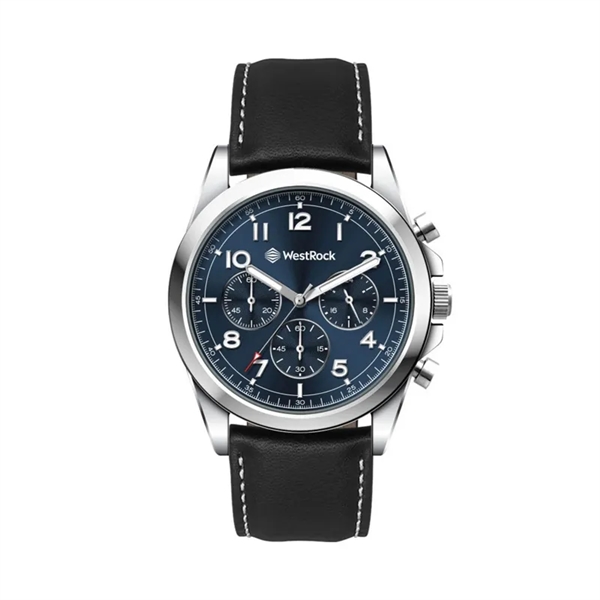 41MM, SILVER METAL CASE, CHRONO MVT... from ASI 67866 Logomark/Valumark