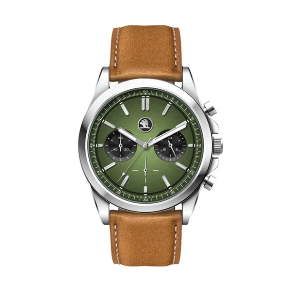 41MM, SILVER METAL CASE, CHRONO MVT... from ASI 67866 Logomark/Valumark