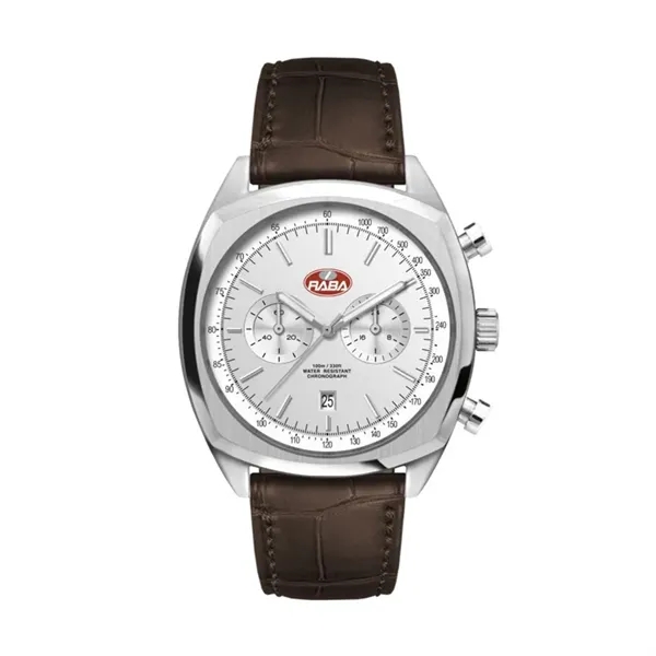 42MM, SS, SILVER CASE, CHRONO MVT, DTE... from ASI 67866 Logomark/Valumark