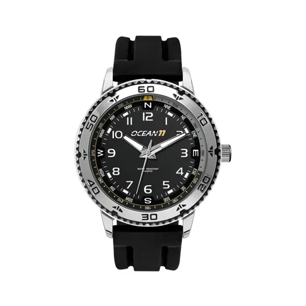 46MM, SILVER METAL CASE, 3-HAND MVT... from ASI 67866 Logomark/Valumark