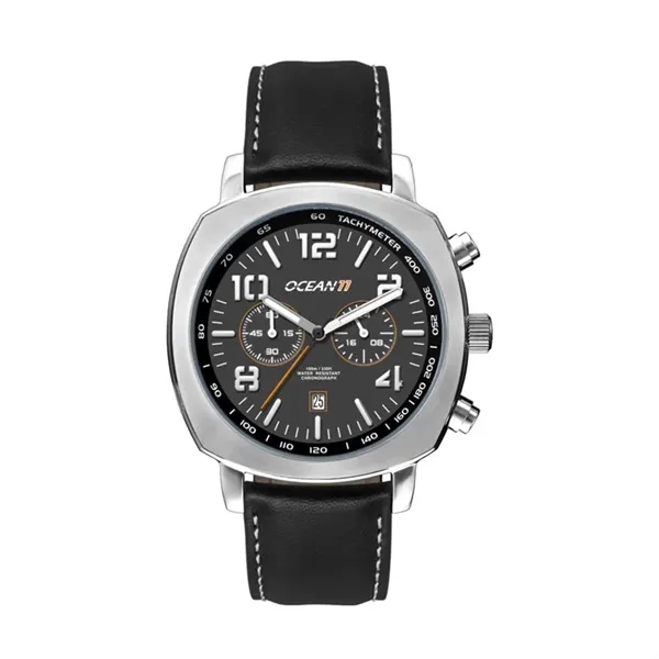 45.5MM, SS, SILVER CASE, CHRONO MVT, DTE... from ASI 67866 Logomark/Valumark