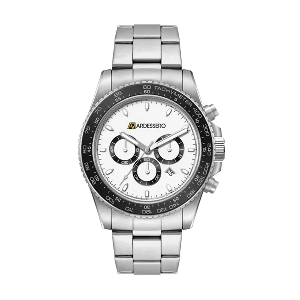42.5MM, SS, SILVER CASE, CHRONO MVT, DTE... from ASI 67866 Logomark/Valumark