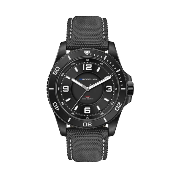 42.5MM, SS, SILVER CASE, BK BEZEL, 3-HAND "SOLAR" MVT... from ASI 67866 Logomark/Valumark