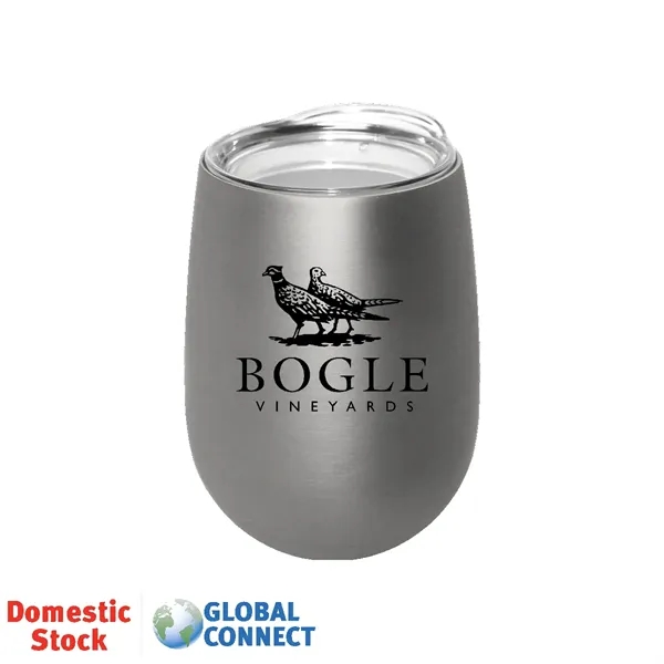 Halcyon® 12 oz. Stainless Steel Wine Glass with Acrylic Lid... from ASI 30270 Aakron Line