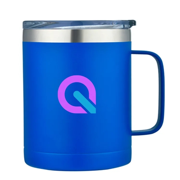 Carson 14oz. Camping Mug: Stainless steel, copper-coated insulation. Keeps drinks hot... from ASI 67557 LimeLight Ent