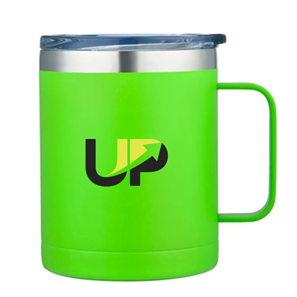 Carson 14oz. Camping Mug: Stainless steel, copper-coated insulation. Keeps drinks hot... from ASI 67557 LimeLight Ent