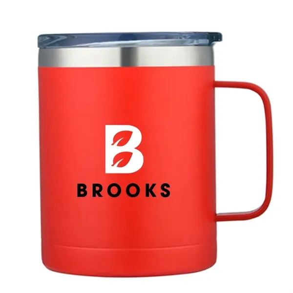 Carson 14oz. Camping Mug: Stainless steel, copper-coated insulation. Keeps drinks hot... from ASI 67557 LimeLight Ent