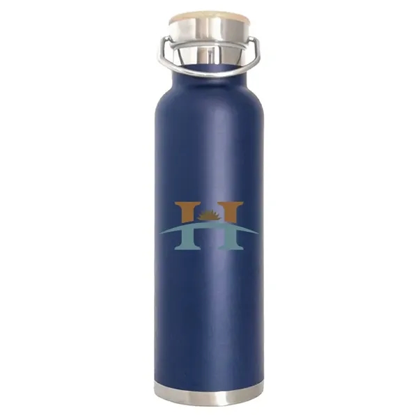 Yuba 20oz. Double Wall Tumbler: Stainless steel, vacuum-insulated. Versatile with bamboo... from ASI 67557 LimeLight Ent