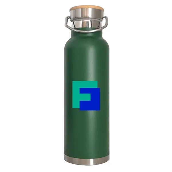 Yuba 20oz. Double Wall Tumbler: Stainless steel, vacuum-insulated. Versatile with bamboo... from ASI 67557 LimeLight Ent