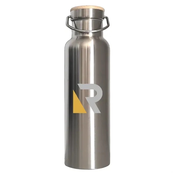 Yuba 20oz. Double Wall Tumbler: Stainless steel, vacuum-insulated. Versatile with bamboo... from ASI 67557 LimeLight Ent