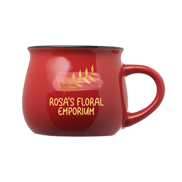 A pottery mug with character, our 12 oz. Potbelly ceramic mug... from ASI 62088 IDProductsource