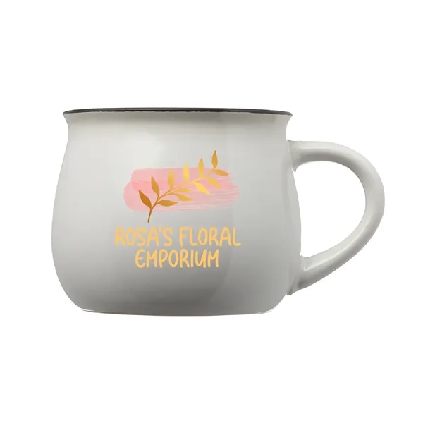 A pottery mug with character, our 12 oz. Potbelly ceramic mug... from ASI 62088 IDProductsource