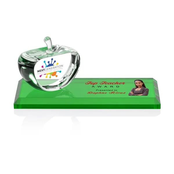 The Northam Apple VividPrint™ Award features a 3" Starfire Crystal Apple... from ASI 84592 St Regis Group / St Regis