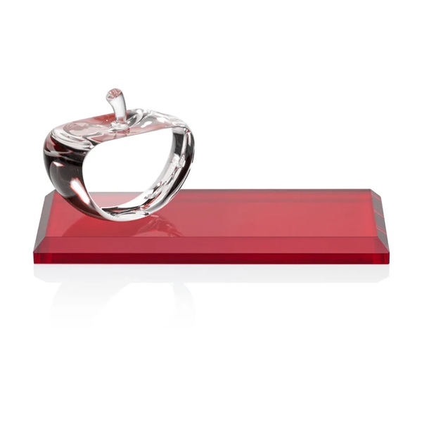 The Northam Apple VividPrint™ Award features a 3" Starfire Crystal Apple... from ASI 84592 St Regis Group / St Regis