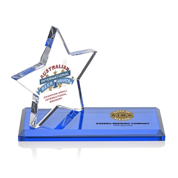 The Northam Star VividPrint™ Award features a sparkling 4.5" Starfire Crystal... from ASI 84592 St Regis Group / St Regis