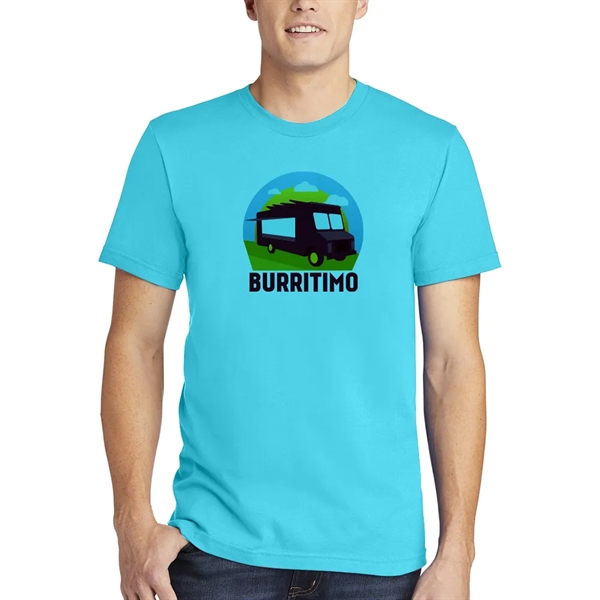 Unisex fine jersey tee, offered in an assortment of colors and... from ASI 39552 BEL Promo