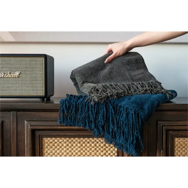Luxurious woven throw with fringes on each end. 50" x 60",... from ASI 73520 Neet Feet / Kanata Blanket
