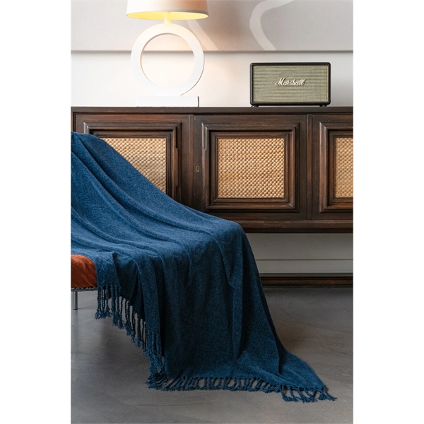 Luxurious woven throw with fringes on each end. 50" x 60",... from ASI 73520 Neet Feet / Kanata Blanket