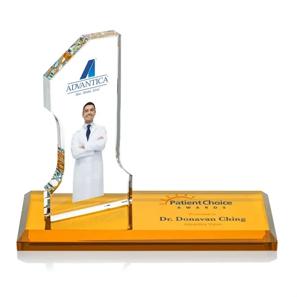 The Northam #1 VividPrint™ Award features a sparkling 5" tall Starfire... from ASI 84592 St Regis Group / St Regis