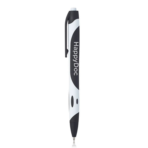 Rubber coated plastic ballpoint pen with accent color and clip.... from ASI 39552 BEL Promo