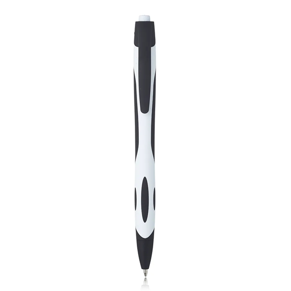 Rubber coated plastic ballpoint pen with accent color and clip.... from ASI 39552 BEL Promo