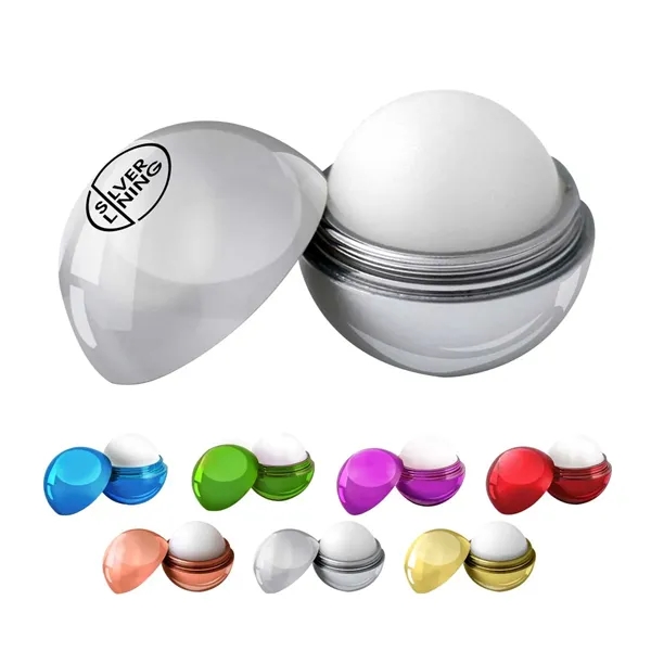 Round lip balm with metallic finish.... from ASI 63549 Jornik Manufacturing Corp