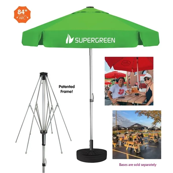 Commercial quality patio umbrella with 7' vented canopy arc.... from ASI 89955 StrombergBrand / Stromberg Brand