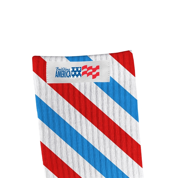 Pair of athletic crew socks with customization.... from ASI 90807 Tekweld