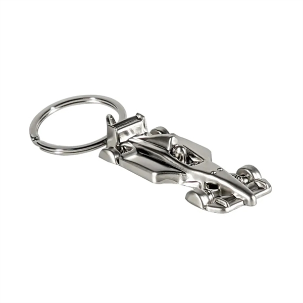 Shiny nickel finish f1 race car shaped key holder with rubber... from ASI 31517 Admart Products / Admart Line