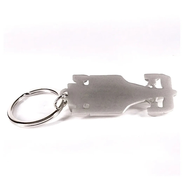 Shiny nickel finish f1 race car shaped key holder with rubber... from ASI 31517 Admart Products / Admart Line