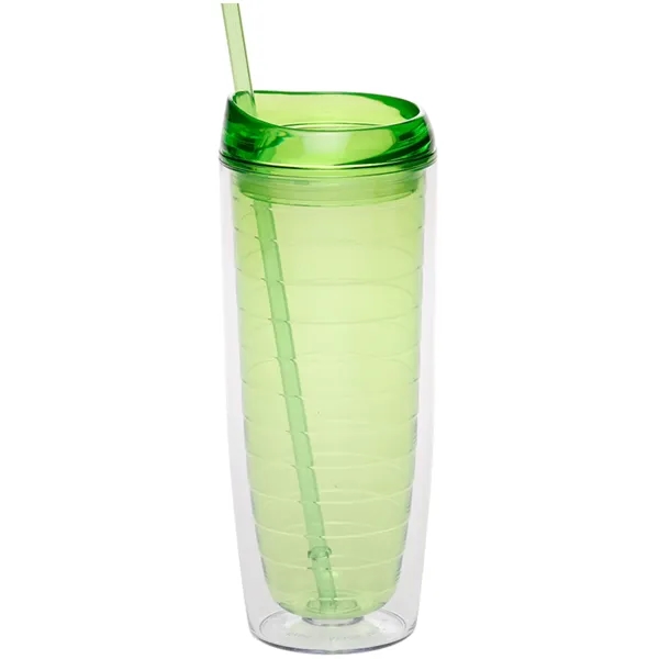 Tall colorful double wall tumblers, 20 oz. plus 1 color silkscreen... from ASI 37218 Athena Promo (tm)
