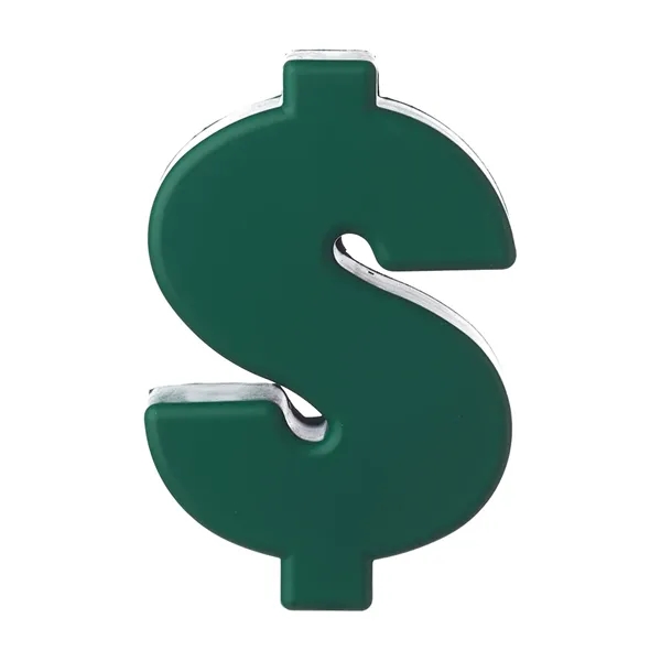Money sign shaped stress ball made of PU material.... from ASI 39552 BEL Promo