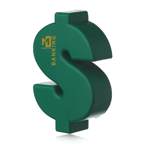 Money sign shaped stress ball made of PU material.... from ASI 39552 BEL Promo