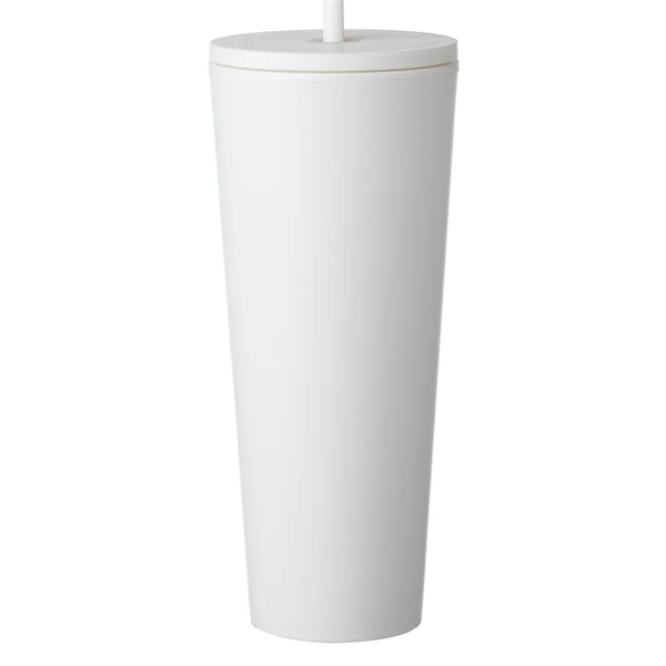24 oz. capacity double plastic wall tumbler with screw on lid... from ASI 39552 BEL Promo